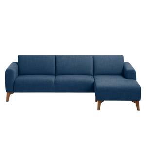 Ecksofa Bora II Webstoff Webstoff Anda II: Blau - Longchair davorstehend rechts