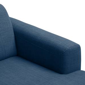 Hoekbank Bora II geweven stof Geweven stof Anda II: Blauw - Longchair vooraanzicht rechts