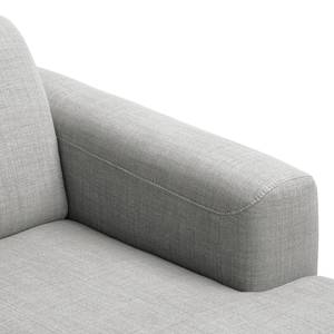 Ecksofa Bora II Webstoff Webstoff Anda II: Silber - Longchair davorstehend rechts