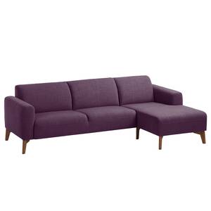 Ecksofa Bora II Webstoff Webstoff Anda II: Violett - Longchair davorstehend rechts