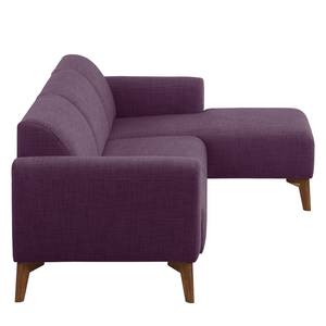 Ecksofa Bora II Webstoff Webstoff Anda II: Violett - Longchair davorstehend rechts