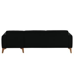 Ecksofa Bora II Webstoff Webstoff Saia: Anthrazit - Longchair davorstehend rechts