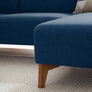 Ecksofa Bora II Webstoff Webstoff Anda II: Blau - Longchair davorstehend links