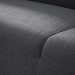 Ecksofa Bora II Webstoff Webstoff Anda II: Grau - Longchair davorstehend links