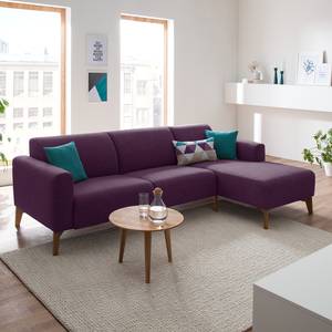 Ecksofa Bora II Webstoff Webstoff Anda II: Violett - Longchair davorstehend links