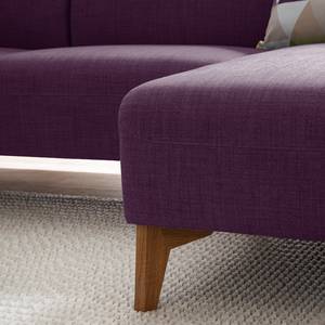 Ecksofa Bora II Webstoff Webstoff Anda II: Violett - Longchair davorstehend links