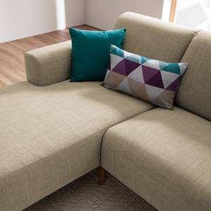 Ecksofa Bora II Webstoff Webstoff Milan: Beige - Longchair davorstehend links