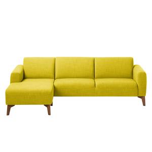 Ecksofa Bora II Webstoff Webstoff Milan: Gelb - Longchair davorstehend links