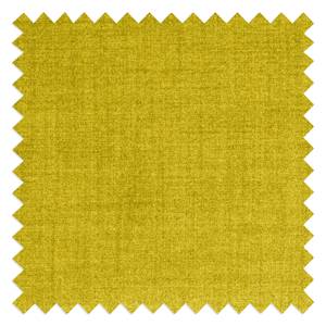 Canapé d'angle Bora II Tissu Tissu Milan : Jaune - Méridienne courte à droite (vue de face)