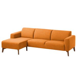 Ecksofa Bora II Webstoff Webstoff Milan: Rostbraun - Longchair davorstehend links