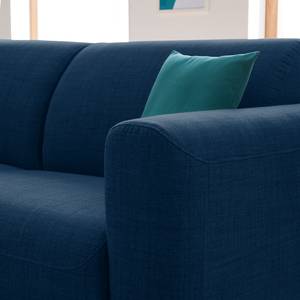 Ecksofa Bora II Webstoff Webstoff Anda II: Blau - Longchair davorstehend rechts