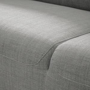 Ecksofa Bora II Webstoff Webstoff Anda II: Silber - Longchair davorstehend rechts