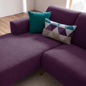 Ecksofa Bora II Webstoff Webstoff Anda II: Violett - Longchair davorstehend rechts