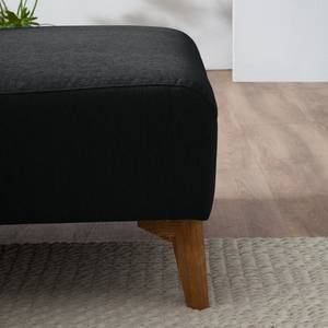 Ecksofa Bora II Webstoff Webstoff Saia: Anthrazit - Longchair davorstehend rechts