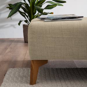 Ecksofa Bora II Webstoff Webstoff Milan: Beige - Ottomane davorstehend links