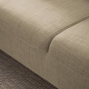 Ecksofa Bora II Webstoff Webstoff Milan: Beige - Ottomane davorstehend rechts