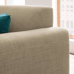 Ecksofa Bora II Webstoff Webstoff Milan: Beige - Ottomane davorstehend links