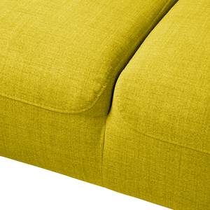 Ecksofa Bora II Webstoff Webstoff Milan: Gelb - Ottomane davorstehend links