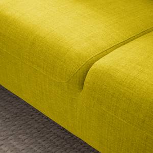 Ecksofa Bora II Webstoff Webstoff Milan: Gelb - Ottomane davorstehend links