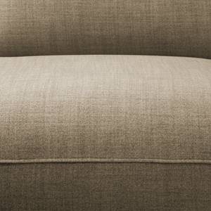 Ecksofa Bora II Webstoff Webstoff Milan: Grau-Braun - Ottomane davorstehend links