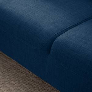 Ecksofa Bora II Webstoff Webstoff Anda II: Blau - Ottomane davorstehend links