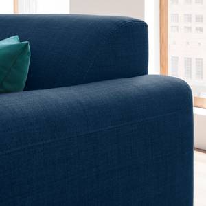 Ecksofa Bora II Webstoff Webstoff Anda II: Blau - Ottomane davorstehend rechts