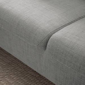 Ecksofa Bora II Webstoff Webstoff Anda II: Silber - Ottomane davorstehend links