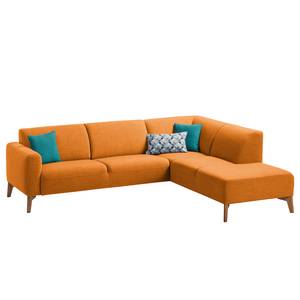 Ecksofa Bora II Webstoff Webstoff Milan: Rostbraun - Ottomane davorstehend rechts