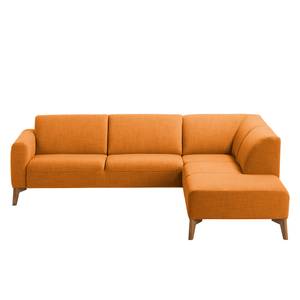 Ecksofa Bora II Webstoff Webstoff Milan: Rostbraun - Ottomane davorstehend rechts