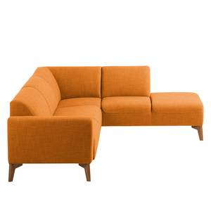 Ecksofa Bora II Webstoff Webstoff Milan: Rostbraun - Ottomane davorstehend rechts