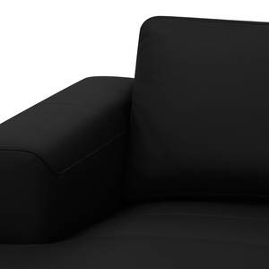 Ecksofa Bora Webstoff Webstoff Anda II: Grau - Longchair davorstehend links - Edelstahl