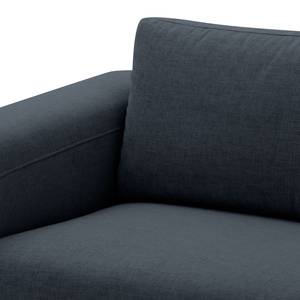 Ecksofa Bora Webstoff Webstoff Anda II: Grau - Longchair davorstehend rechts - Edelstahl