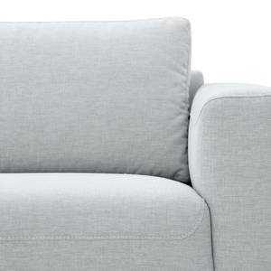 Ecksofa Bora Webstoff Webstoff Anda II: Silber - Longchair davorstehend rechts - Edelstahl