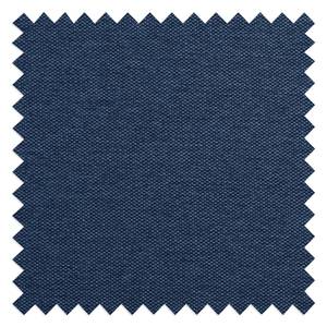 Ecksofa Bora Webstoff Webstoff Anda II: Blau - Longchair davorstehend rechts - Eiche