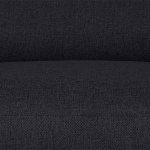 Canapé d'angle Boston (convertible) Tissu - Tissu Dara : Anthracite - Méridienne courte à droite (vue de face)
