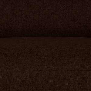 Canapé d'angle Boston (convertible) Tissu - Tissu Dara : Marron - Méridienne courte à gauche (vue de face)