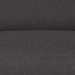Canapé d'angle Boston (convertible) Tissu - Tissu Dara : Gris - Méridienne courte à droite (vue de face)