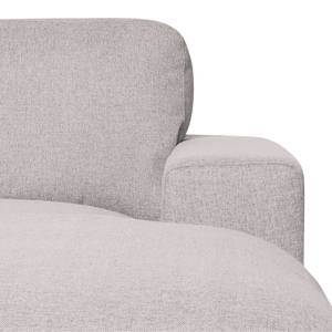 Ecksofa Boston (mit Schlaffunktion) Webstoff - Stoff Valura: Beige - Longchair davorstehend rechts