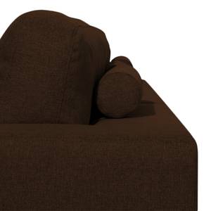 Ecksofa Boston (mit Schlaffunktion) Webstoff - Stoff Valura: Braun - Longchair davorstehend rechts