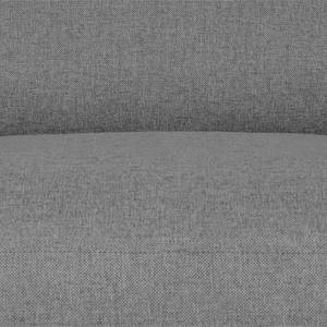 Gestoffeerd bed Tiberio geweven stof - Stof Valura: Grijs - Longchair vooraanzicht rechts