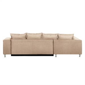 Ecksofa Botones (mit Schlaffunktion) Web Beige - Textil - 288 x 85 x 215 cm