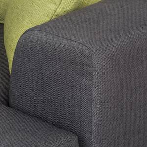 Ecksofa Botones (mit Schlaffunktion) Web Granit - Longchair davorstehend links