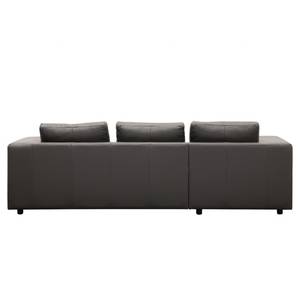 Ecksofa Brooklyn II Echtleder Echtleder Neka: Grau - Longchair davorstehend links