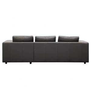 Ecksofa Brooklyn II Echtleder Echtleder Neka: Grau - Longchair davorstehend rechts