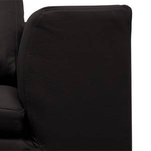 Ecksofa Brooklyn II Echtleder Echtleder Neka: Schwarz - Longchair davorstehend rechts