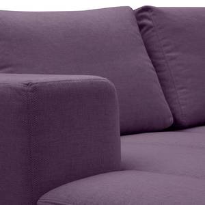 Ecksofa Brooklyn II Webstoff Webstoff Anda II: Violett - Longchair davorstehend links