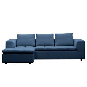 Ecksofa Brooklyn II Webstoff Webstoff Anda II: Blau - Longchair davorstehend links