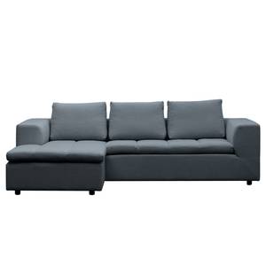 Ecksofa Brooklyn II Webstoff Webstoff Anda II: Grau - Longchair davorstehend links