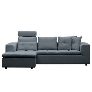 Ecksofa Brooklyn II Webstoff Webstoff Anda II: Grau - Longchair davorstehend links