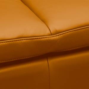 Ecksofa Brooklyn IV Echtleder Echtleder Neka: Cognac - Breite: 247 cm - Ottomane davorstehend links